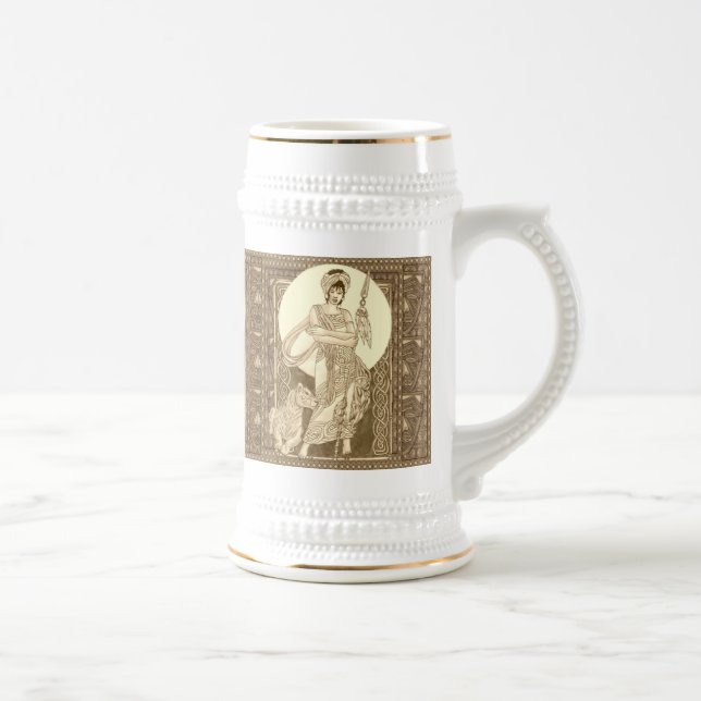 Jarra De Cerveza Leona céltica (Derecha)