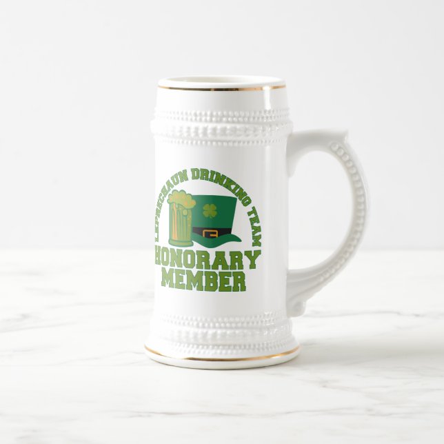 Jarra De Cerveza Leprechaun Beinking Team mug - elegir estilo (Derecha)