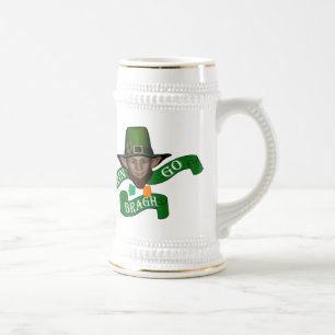 Jarra De Cerveza Leprechaun irlandés Erin go bragh