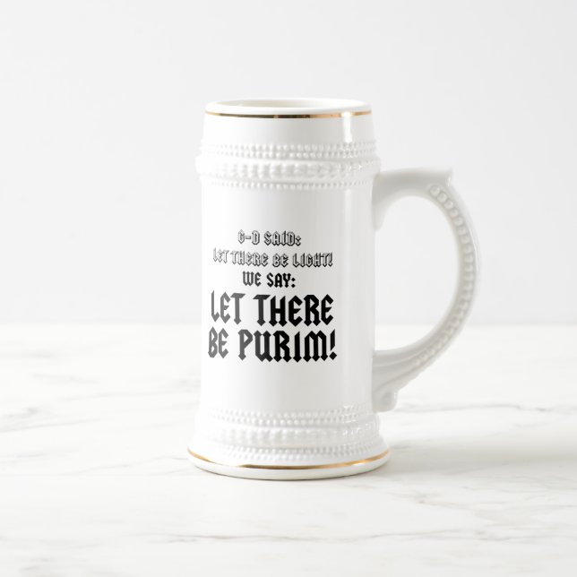 Jarra De Cerveza let there be purim (Derecha)