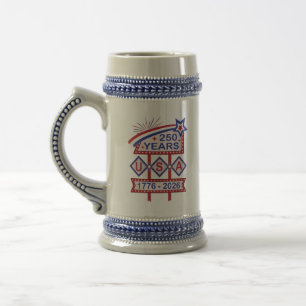 Jarra De Cerveza Letrero de marquesina del 250 aniversario Retro US