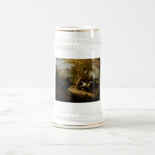Jarra De Cerveza Leyenda del fantasma de Halloween del jinete sin c