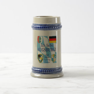 Jarra De Cerveza ¡Liebe Augsburg de Ich!  ¡Amo Augsburg!