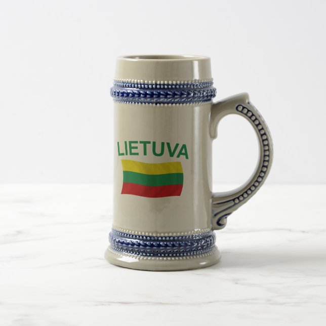 Jarra De Cerveza Lietuva (Lituania) litros verdes (Derecha)