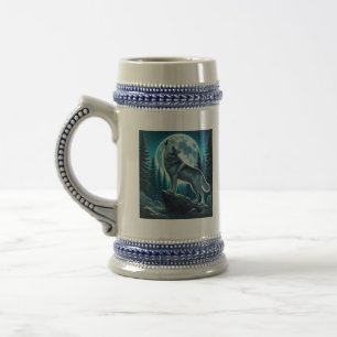 Jarra De Cerveza Lobo Aullador
