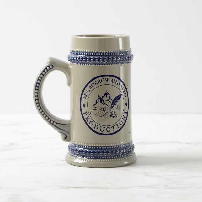 Jarra De Cerveza Logo de Doube BSProductions Beer Stein (Izquierda)