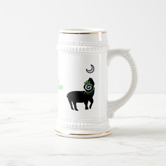 Jarra De Cerveza Logotipo tribal Stien de BlackSheep BellyDance del (Derecha)