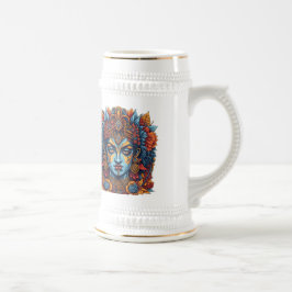 Jarra De Cerveza Lord Krishna Mug: Sip en la divina serenidad