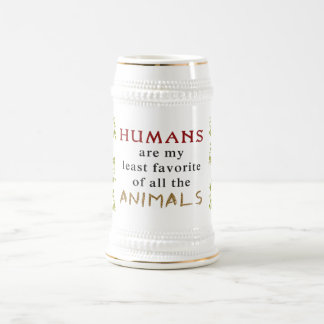 Jarra De Cerveza Los animales son mejores que las personas