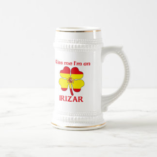 Jarra De Cerveza Los españoles personalizados me besan que soy