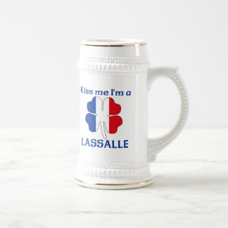 Jarra De Cerveza Los franceses personalizados me besan que soy