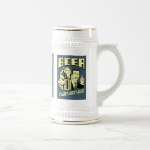 Jarra De Cerveza Los individuos blancos de ayuda bailan desde 1842