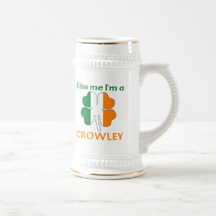 Jarra De Cerveza Los irlandeses personalizados me besan que soy