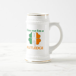 Jarra De Cerveza Los irlandeses personalizados me besan que soy