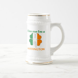 Jarra De Cerveza Los irlandeses personalizados me besan que soy