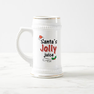 Jarra De Cerveza Los Navidades de jugo de Santa Alegría a Beer Ste