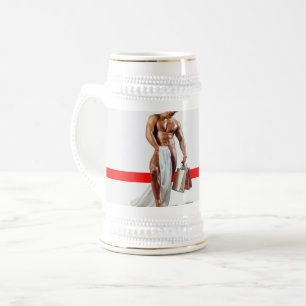 Jarra De Cerveza Los Navidades de SlipperyJoe compran papel blanco 