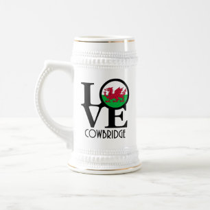 Jarra De Cerveza LOVE Cowbridge Wales