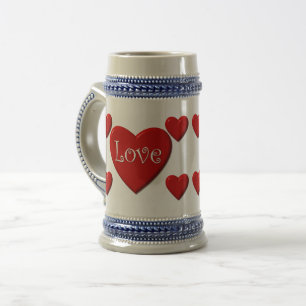 Jarra De Cerveza Love Hearts 22 oz Stein