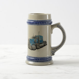 Jarra De Cerveza Lt Blue Truck de Kenworth w900