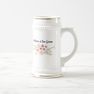 Jarra De Cerveza MADRE acuarela de la fiesta nupcial GROOM