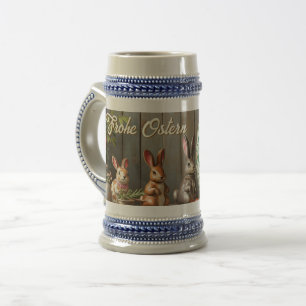 Jarra De Cerveza Mágica de primavera con flores y felicidad de cone