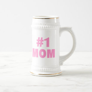 Jarra De Cerveza Mamá #1 (rosa)