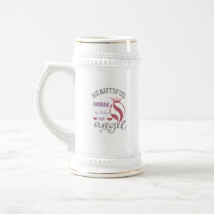 Jarra De Cerveza Mamá hermosa es como un ángel