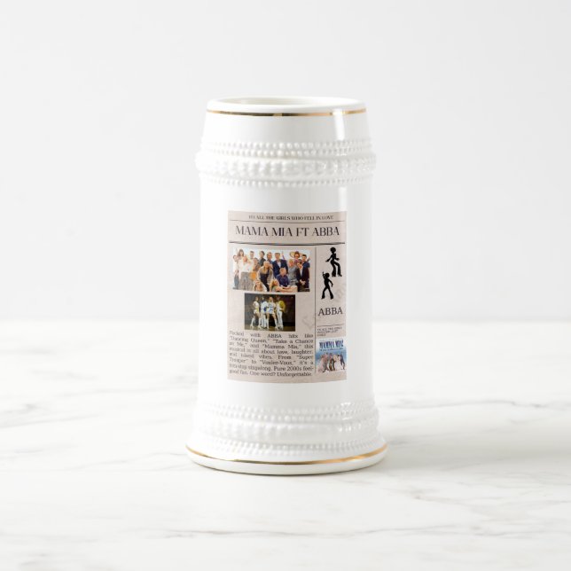 Jarra De Cerveza Mama Mia fan mug (Centro)