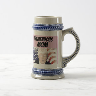 JARRA DE CERVEZA MAMÁ TREMENDA CERVEZA STEIN, DONALD TRUMP
