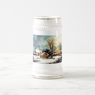 Jarra De Cerveza Mañana fría de nieve