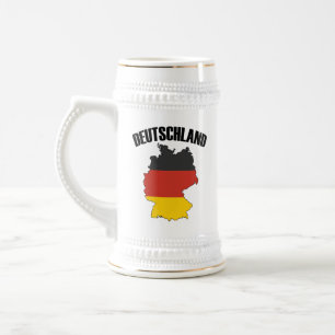 Jarra De Cerveza Mapa de Deutschland - Bandera alemana - Viajes de 