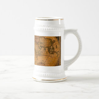 Jarra De Cerveza Mapa del Antiguo Mundo de Beber Mug