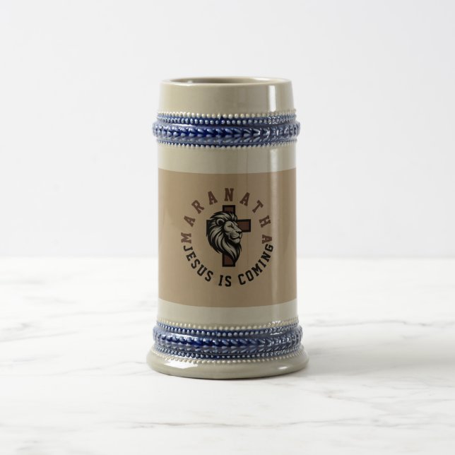Jarra De Cerveza Maranatha Jesús viene  (Centro)
