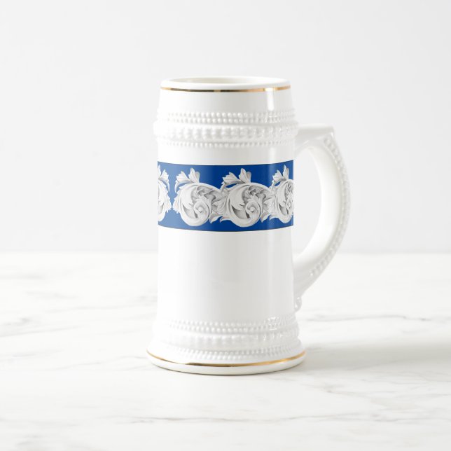 Jarra De Cerveza Marble Tendrils en un acero (Anverso derecho)