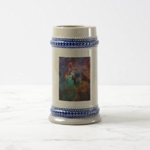 Jarra De Cerveza Mares tormentosos de la nebulosa de la laguna en S