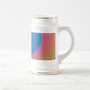 Jarra De Cerveza Mariposa azul