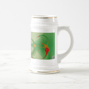 Jarra De Cerveza Mariposa de primavera