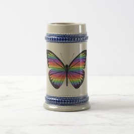 Jarra De Cerveza Mariposa del Orgullo -
