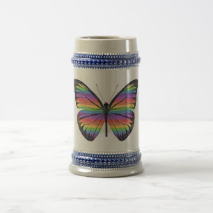 Jarra De Cerveza Mariposa del Orgullo -