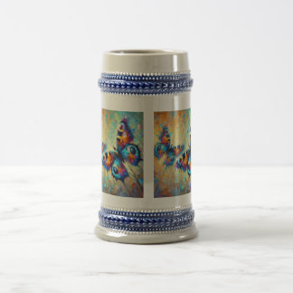 Jarra De Cerveza Mariposas