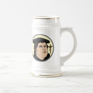 Jarra De Cerveza Martin Luther que confesaba a Cristo crucificó el