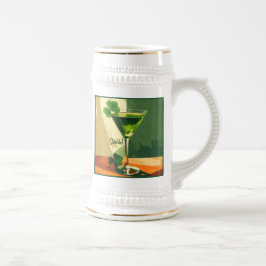 Jarra De Cerveza ¡Martini de trébol de estilo moderno de mediados d
