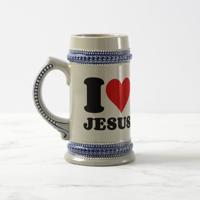 JARRA DE CERVEZA ME ENCANTA JESÚS (Izquierda)