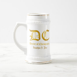 Jarra De Cerveza Médica de Chiropractic Personalized Stein