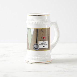 Jarra De Cerveza Médico Personalizado
