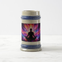 Jarra De Cerveza Meditation Chakra Stein Mug Spiritual Art