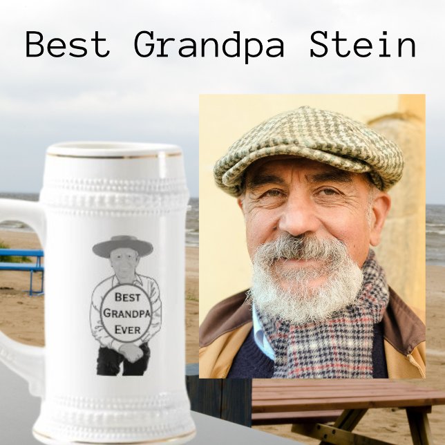 Jarra De Cerveza Mejor foto del abuelo (Subido por el creador)