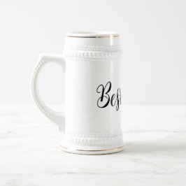 Jarra De Cerveza Mejor hombre Boda Bachelor-Fiesta-Negro