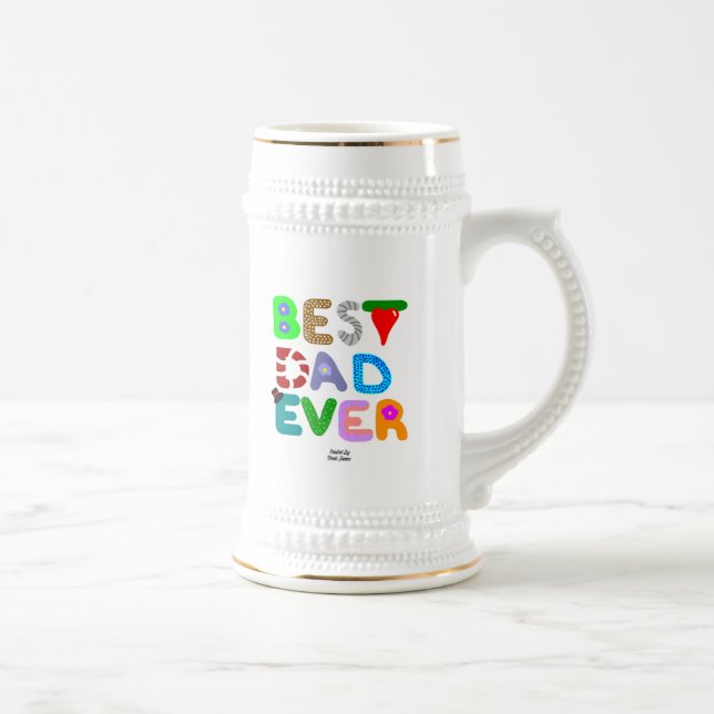 Jarra De Cerveza Mejor Papá Nunca Stein Mug (Derecha)